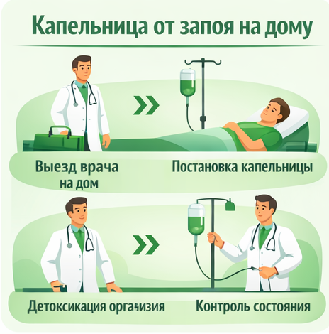 капельница от запоя в Карабаше в клинике Санати